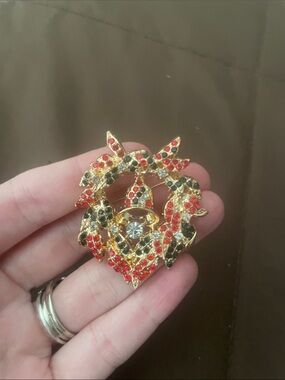 Bell & Wreath Brooch
